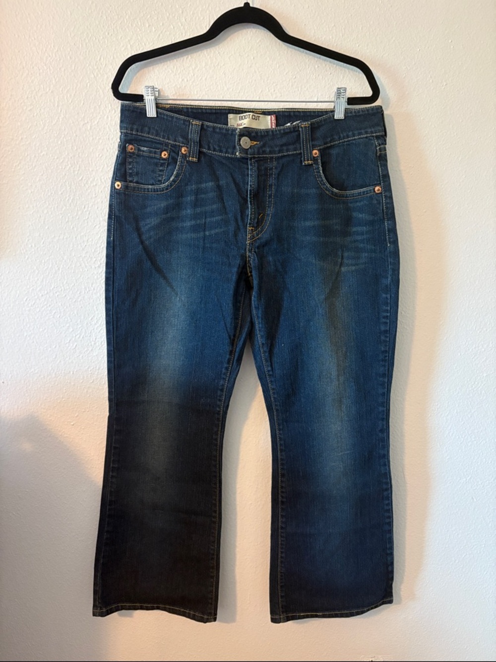 Vintage Levi's 515 Dark Blue Bootcut Jeans